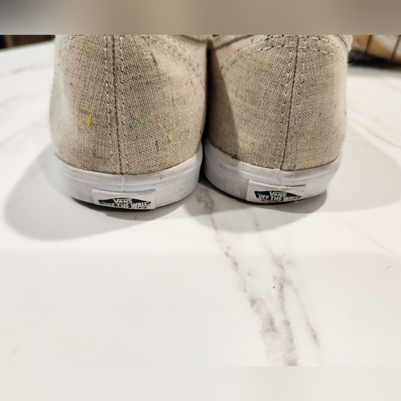 Vans Off The Wall Kahki Low Top Canvas Vans Shoes Unisex Womens 6.5 - Picture 4 of 9